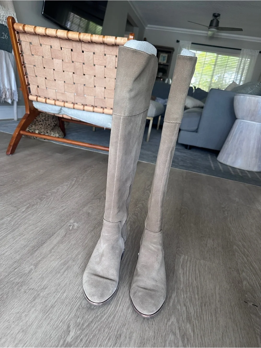 Vince Camuto Kochelda Boots - Over-the-Knee Suede Boots in Taupe
